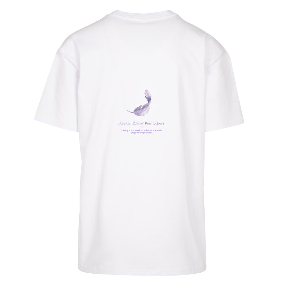 Upscale - Vive La Liberte Oversize Tee - White